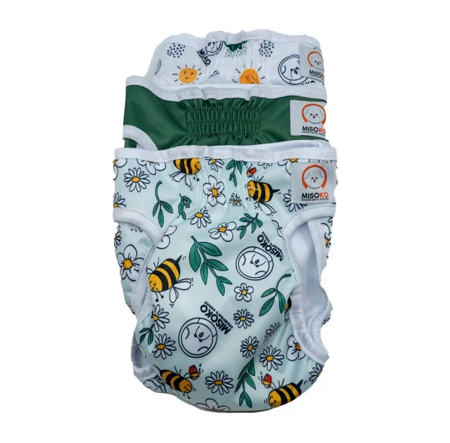 Подгузники Misoko&Co для собак (сук), многоразовые, Луг, размер M, 3 шт