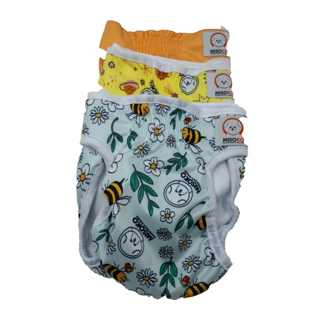 Подгузники Misoko&Co для собак (сук), многоразовые, Sweet Dream, размер S, 3 шт