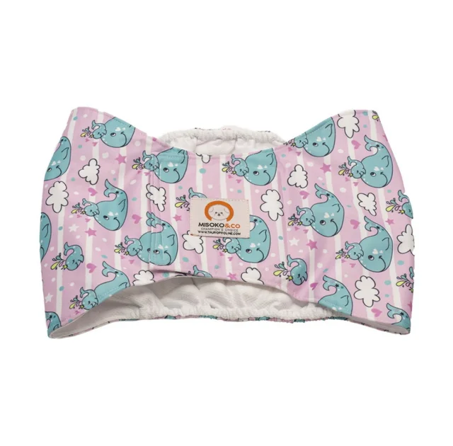 Подгузники Misoko&Co для собак (кобелей), многоразовые, киты, размер XS