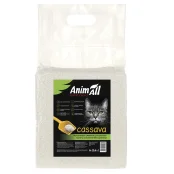 Рослинний наповнювач AnimAll Cassava Classic для котячого туалету, грудкуючий, без аромату, 6 л (2.6 кг)