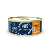 Консервированный корм Home Food CAT ADULT Balanced Formula для стерилизованных кошек, курица в желе, 0.085 кг