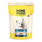 Корм Home Food DOG ADULT MEDIUM для взрослых собак средних пород, гипоаллергенный, форель с рисом, 1.6 кг