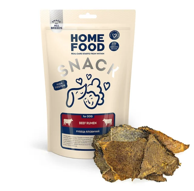 Лакомства Home Food For DOG, говяжий рубец, 0.08 кг