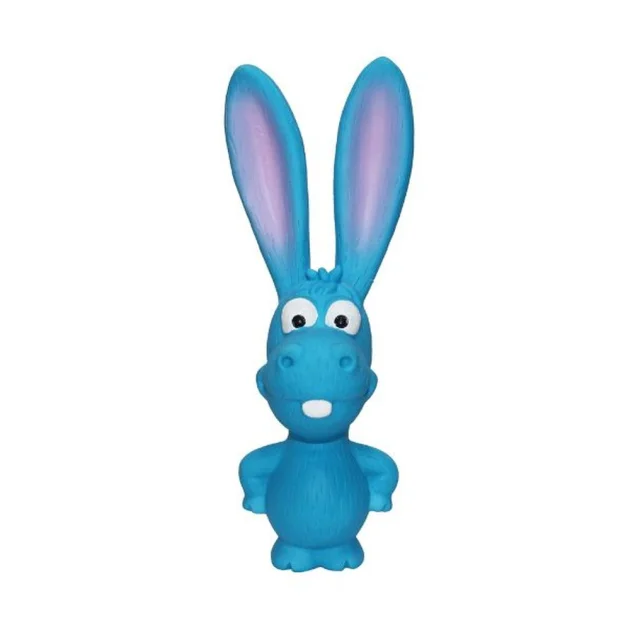 Игрушка Misoko&Co для собак, длинноухий ослик, латекс, синий, 17 см