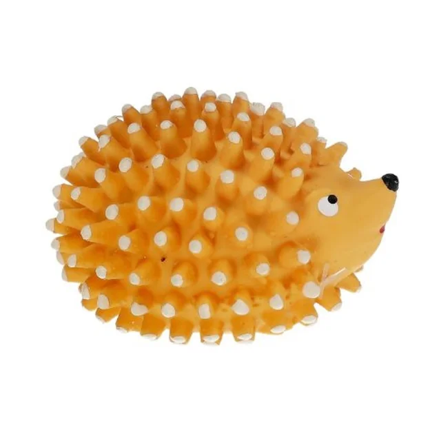 Игрушка Misoko&Co для собак, ежик, латекс, желтый, 10.16 см