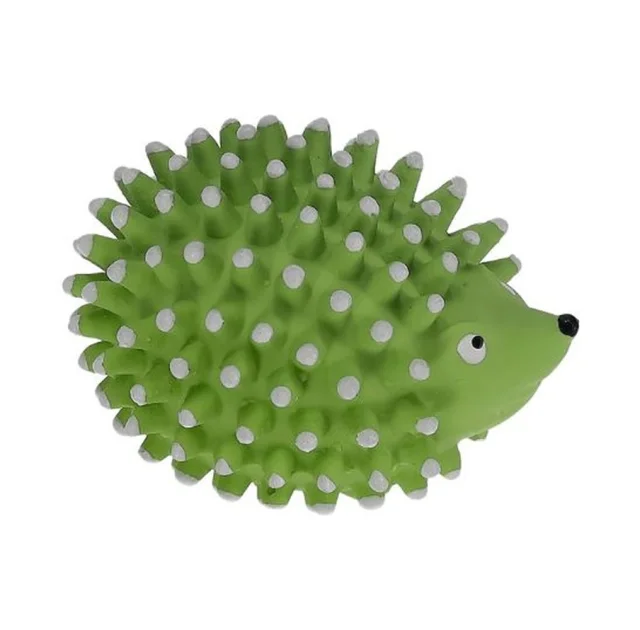 Игрушка Misoko&Co для собак, ежик, латекс, зеленый, 6.9 см