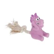 Игрушка Misoko&Co для собак, лошадь на веревке, латекс, фиолетовая, 16.5 см