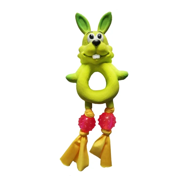 Игрушка Misoko&Co для собак, кролик, латекс, цветная, 24 см