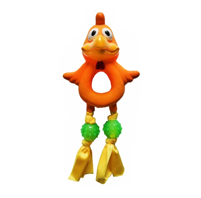Игрушка Misoko&Co для собак, цыпленок, латекс, цветная, 22 см