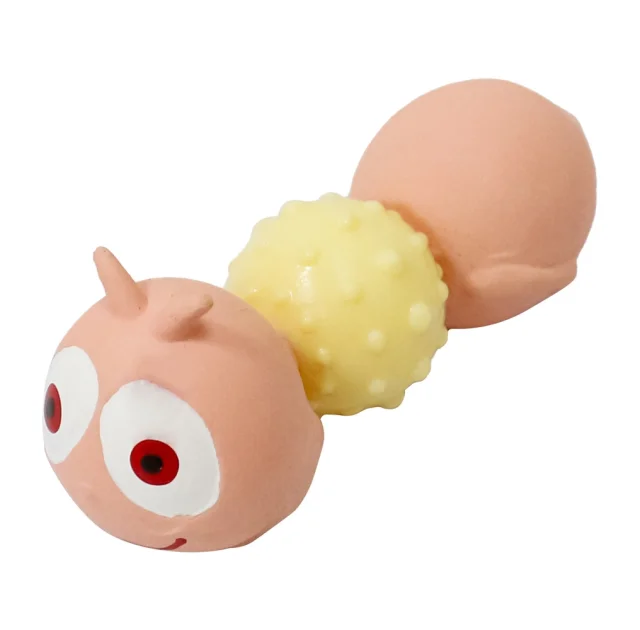 Игрушка Misoko&Co для собак, муравей, латекс, коричневый/желтый, 9.2 см