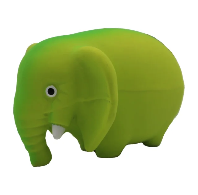 Игрушка Misoko&Co для собак, слон, латекс, зеленый, 8.7 см