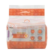 Подгузники Misoko&Co для собак (сук), одноразовые, щенки и косточки, аромат персика, размер М, 12 шт