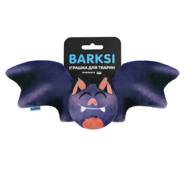 Іграшка Barksi для собак, з пищалкою, кажан