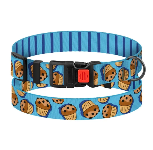 Ошейник Barksi Urban FRUITS для собак, кексы, 25–33 см, 1,6 см