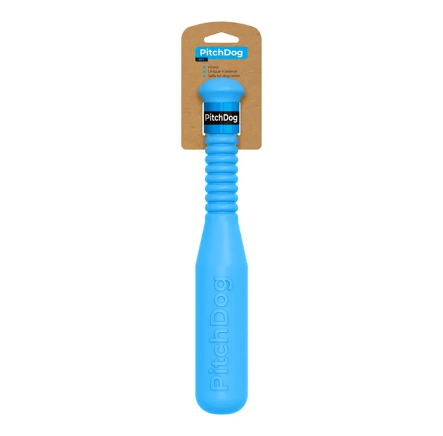 Игровая бита для апортировки PitchDog, голубая, 35×6 см