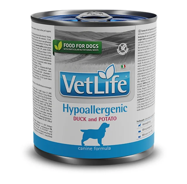 Влажный корм Farmina Vet Life Hypoallergenic Duck & Potato для взрослых собак при пищевой аллергии, утка с бататом, 300 г