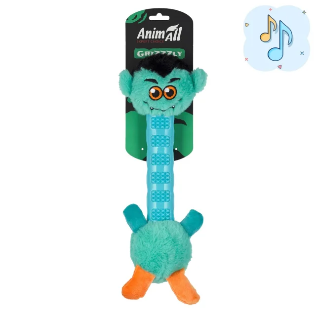Іграшка AnimАll GrizZzly Монстр для собак, м'ятна, 40×14×6 см