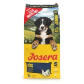 Сухой корм Josera Kids Junior для щенков, с птицей, кукурузой и рисом, 12.5 + 2.5 кг