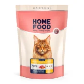 Корм Home Food CAT ADULT для котів великих порід, телятина з лососем та в'яленими томатами, 1.6 кг