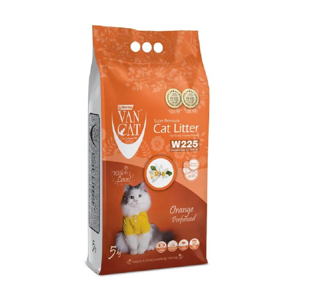 Бентонітовий наповнювач VanCat Orange для туалету, 5 кг