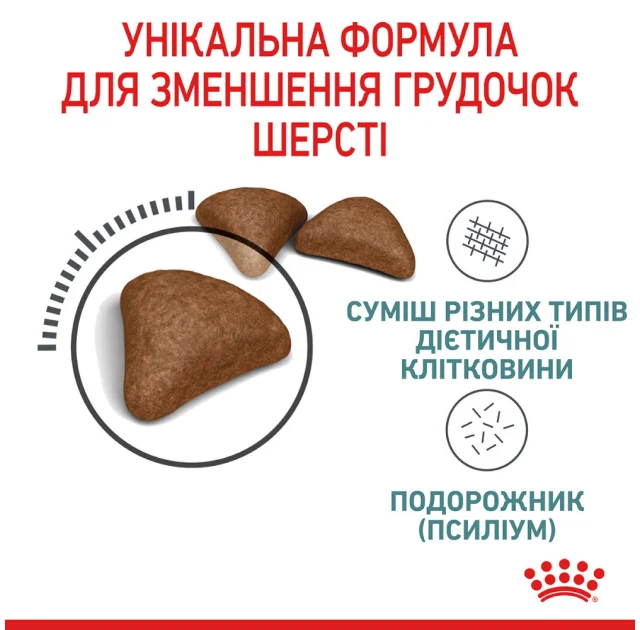 Сухий корм Royal Canin Hairball Care для виведення шерсті у кішок, 400 г