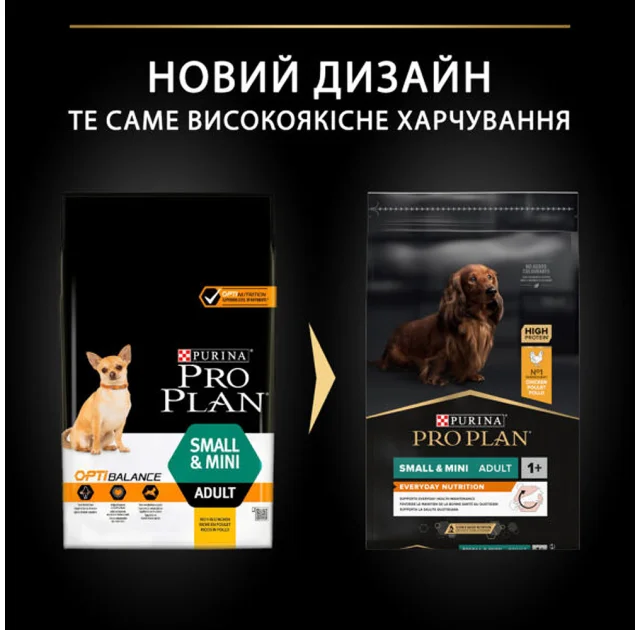 Сухий корм Purina Pro Plan Small&Mini Adult для дорослих собак малих порід, з куркою, 7 кг