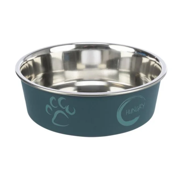 Миска Trixie для собак, металл с пластиковым покрытием, 0.45 л/14 см