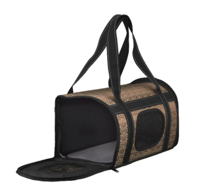 Сумка-переноска AnimAll жесткая для кошек и собак мелких пород, шоколад, 45×25×29 см