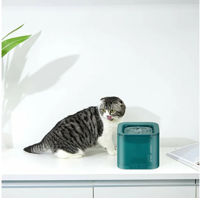 Поїлка Petkit Electric Pet Cat/Dog Solo Green для собак та котів, 1.85 л, зелена