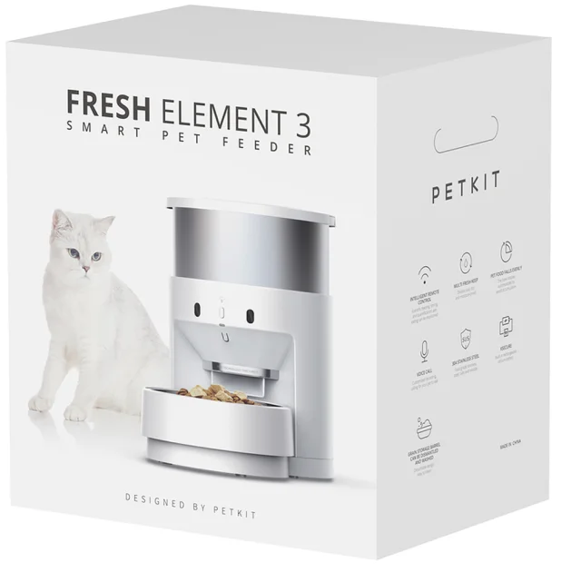 Смарт годівниця Petkit Smart Fresh Element для собак та котів, 3 л, біла
