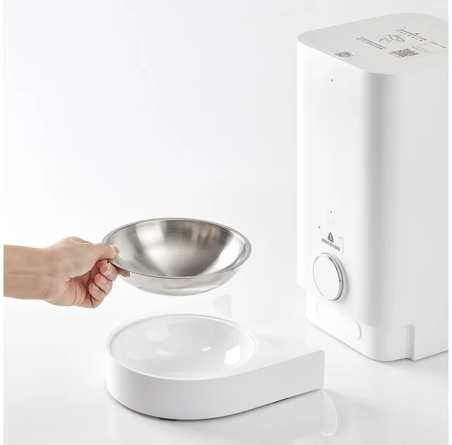 Смарт годівниця Petkit Smart Pet Feeder Mini Stainless Steel Bowl для собак і котів, 2.8 л, біла