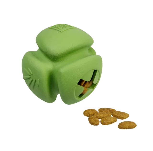 Игрушка Waudog Fun Natural для собак, Мяч, биоразлагаемая резина, 7 см, зеленая