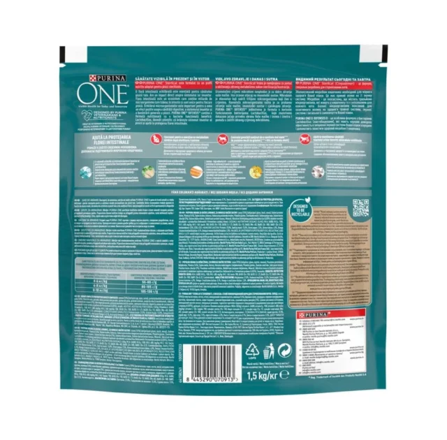 Сухий корм Purina One Sterilcat для дорослих стерилізованих котів, з лососем та пщеницею, 1.5 кг