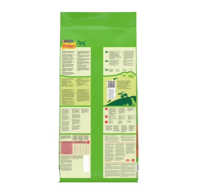 Сухой корм Purina Friskies Active для взрослых активных собак, с говядиной, 15 кг