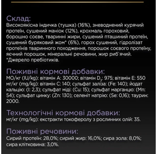 Беззерновий сухий корм Purina Pro Plan Medium & Large Sensitive для собак середніх та великих порід з чутливим травленням, з індичкою, 12 кг