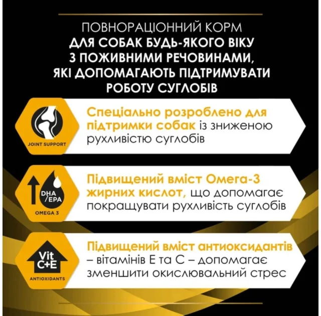 Сухой корм Purina Pro Plan JM для щенков, взрослых и пожилых собак, для поддержания суставов, 3 кг