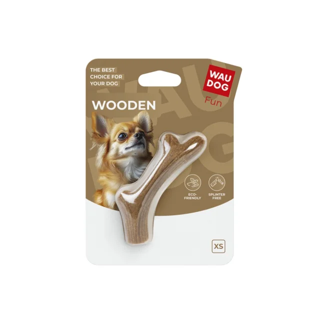 Іграшка WAUDOG Fun Wooden для собак, ріг, XS, 10 см