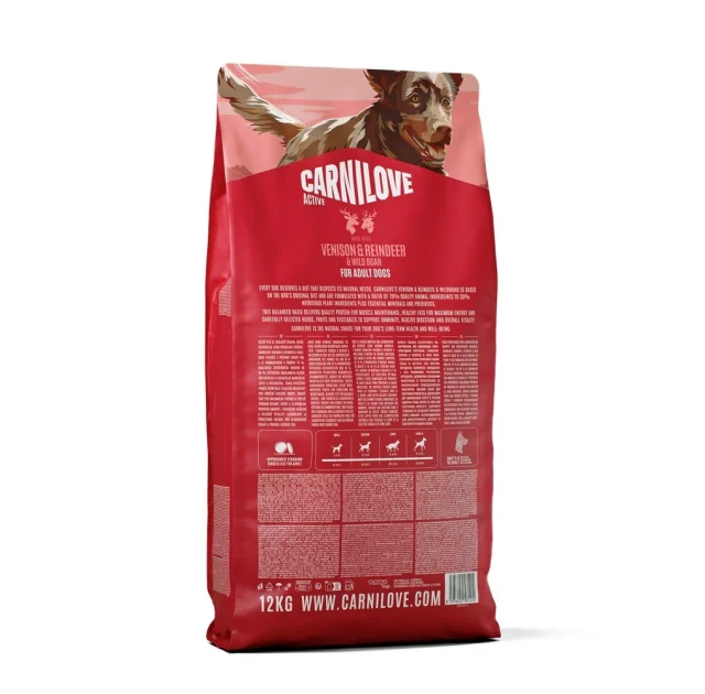 Сухий корм Carnilove Active Venison & Reindeer & Wild Boar Active Adults для активних собак, оленина і дикий кабан, 12 кг