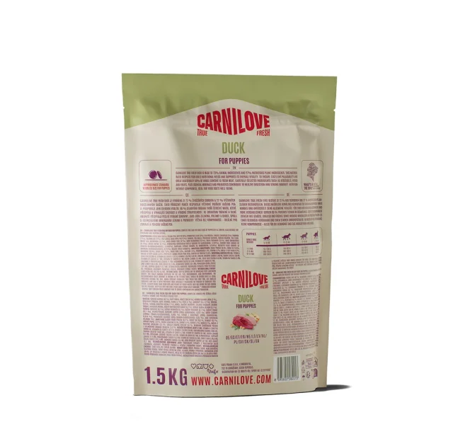 Сухий корм Carnilove True Fresh Puppy для цуценят, качка, 1.5 кг