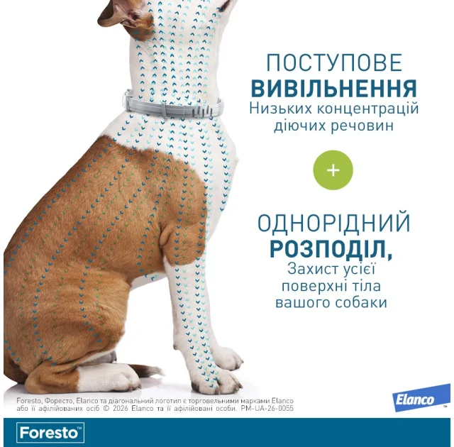 Нашийник  Elanco (Bayer) Foresto проти бліх та кліщів для собак, 70 см