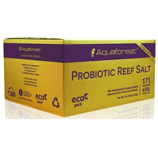 Соль рифовая с пробиотиками Aquaforest Probiotic Reef Salt, 25 кг