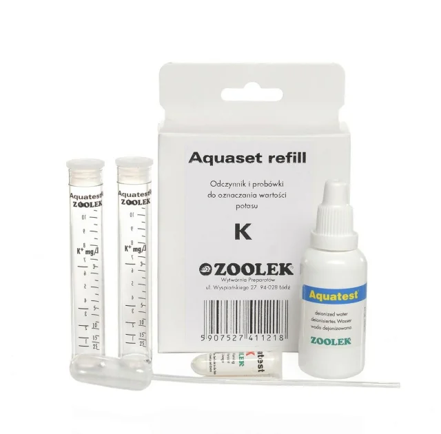 Тест на вміст калію Zoolek Aquatest K, 0,07 кг, 9 x 3,5 x 13,5 см (реагент)
