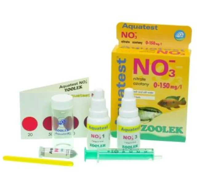 Тест на вміст нітратів Zoolek Aquatest NO3, 0,146 кг, 9 x 3,5 x 13,5 см (комплект)