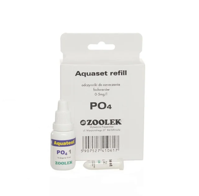 Тест на фосфаты Zoolek Aquatest PO4, 0,08 кг, 9 x 3,5 x 13,5 см (реагент)