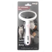 Пуходерка AnimAll Groom для животных, S, розовая
