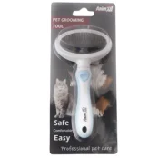 Пуходерка AnimAll Groom для животных, S, голубая