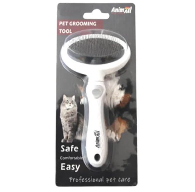 Пуходерка AnimAll Groom для тварин, S, сіра