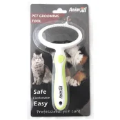 Пуходерка AnimAll Groom для животных, М, зеленая