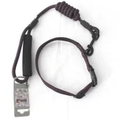 Комплект ошейник с поводком AnimAll для собак, S, 0.8×120 см/37-46 см, темно-фиолетовый