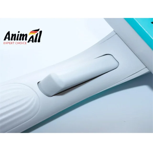 Пуходерка з автоматичною системою очищення AnimAll Groom для тварин, блакитна